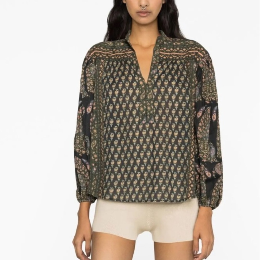 Boteh paisley top